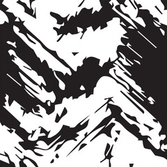 Print distress background in black and white texture with spots, scratches and lines. Abstract vector illustration.