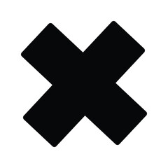 Vector illustration of a cross icon graphics. Suitable for button icons on websites, applications, social media, software, games, and more