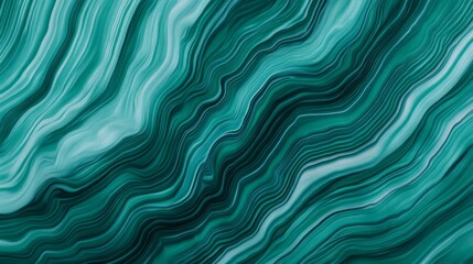 Obraz premium Undulating Waves of Turquoise Tones