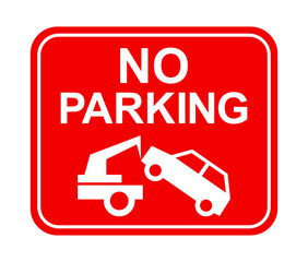 znak zakazu parkowania, holowanie samochodu © robert6666