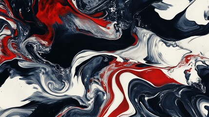Swirling Crimson Chaos: An Abstract Masterpiece