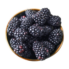 Fresh blackberries png sticker, transparent background