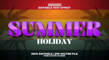 summer editable text effect in new modern trend style
