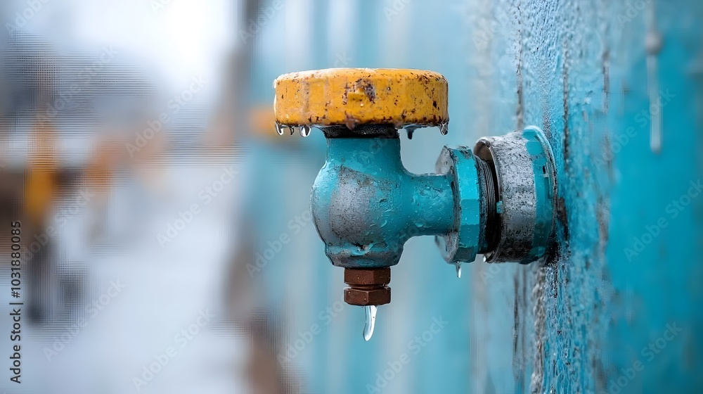 Leinwandbilder advanced iot pressure sensors integrated into water distribution systems to enable real time monitor