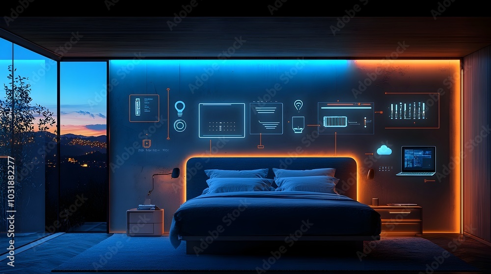 Poster automated building management system using iot sensors for intelligent lighting and hvac control to 