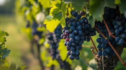 Naklejka premium A Journey Through the Breathtaking Amarone Vineyards in Verona, Italy -- Captured in Stunning r