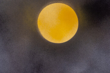 スプレー塗料で塗られた黒色と黄色の背景