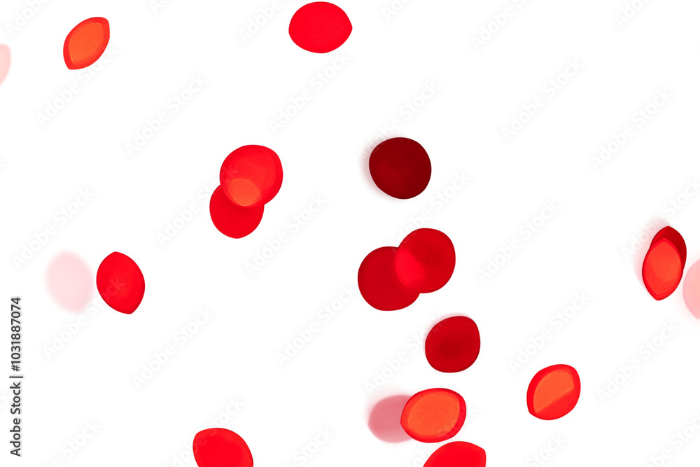 Poster red bokeh patterned background design element