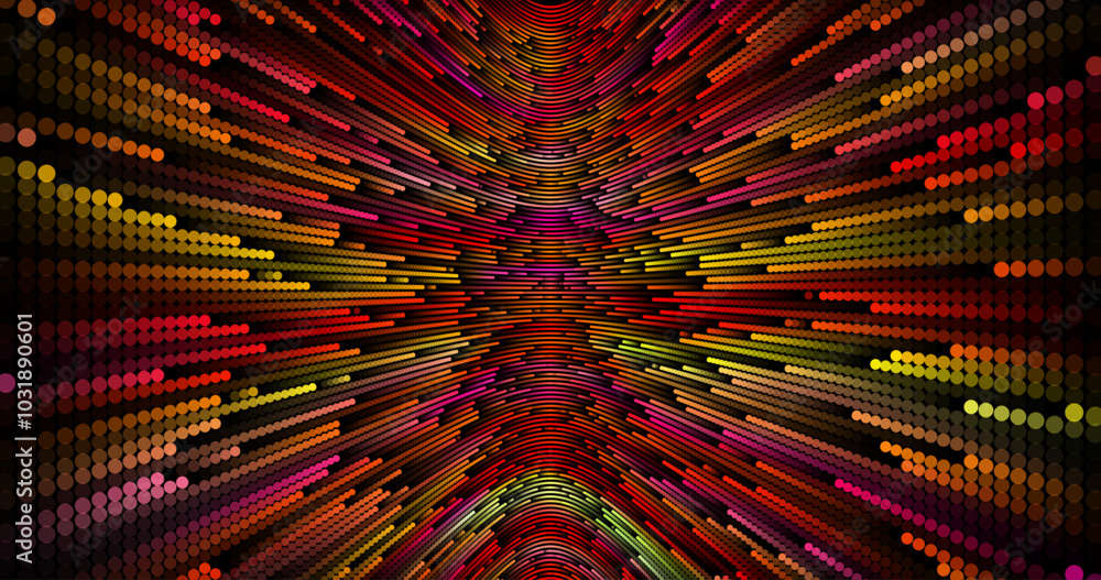 Poster wave pattern vector. 3d glowing abstract digital particles background. technology concept. abstract 