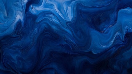 Obraz premium Mesmerizing Waves of Endless Blue