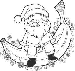 Christmas coloring book page activity for kids and adults, Festive atmosphere - coloring book for children and teenagers.