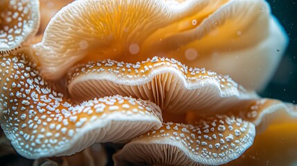 Vibrant Underwater Sea Life: Orange Coral and Anemones