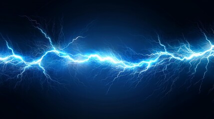 Powerful Electrical Storm with Intense Lightning Strikes