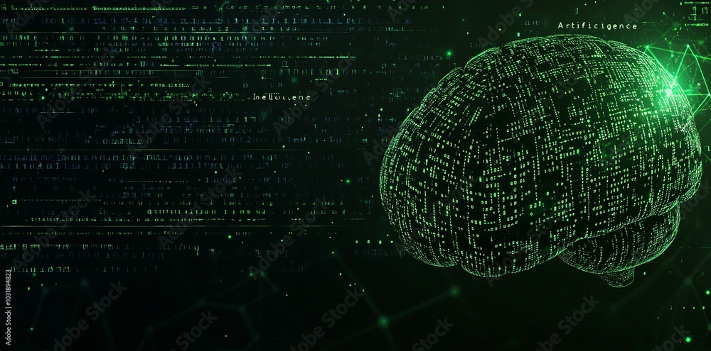Poster cognitive computing and machine learning - 3d rendering