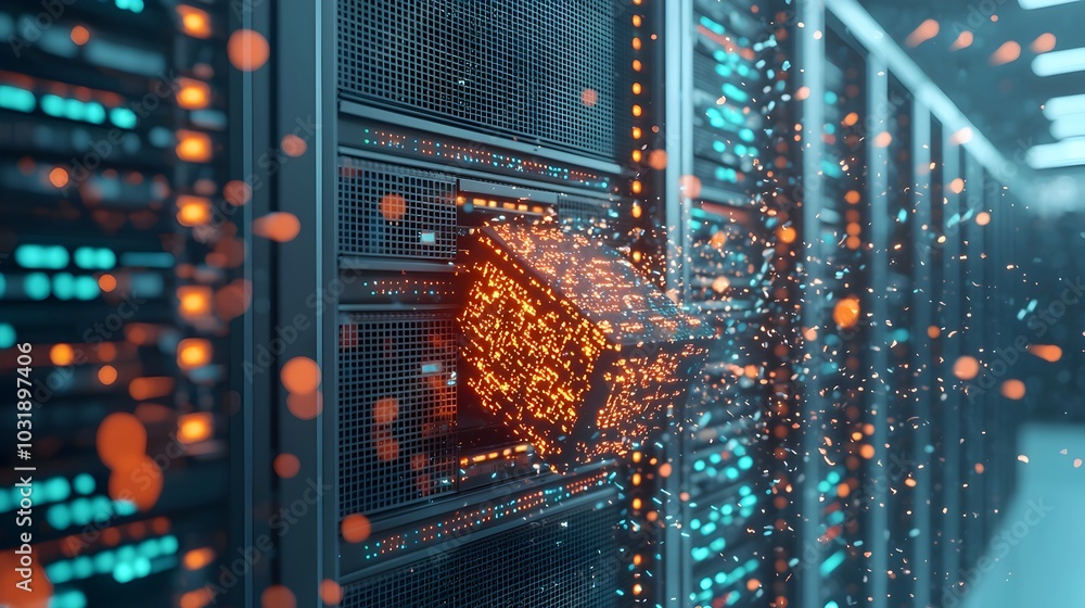Poster firewall diagram engulfed in digital flames symbolizing a cybersecurity breach and the need for robu