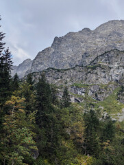 Obraz premium rocky mountains with sharp tops