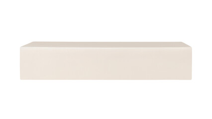 Beige rectangle png, geometric shape sticker, isolated object design