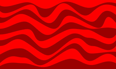 red stripes lines wave curves abstract background