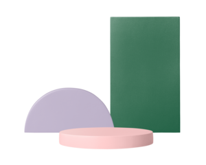 Colorful geometric shape png, isolated object design set