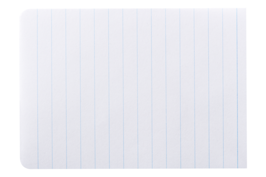 Lined paper note png sticker, transparent background