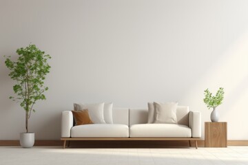 Modern Living Room with Comfortable Sofa and Elegant Decor
