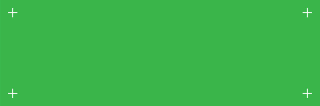 Chroma key and motion track green screen marker. VFX background for greenscreen phone setup vector 10 eps