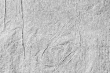 Png wrinkled paper towel texture, transparent background