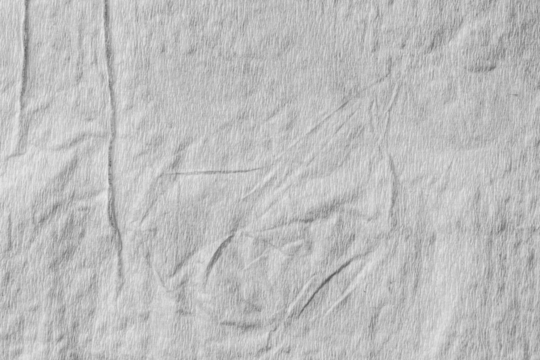 Png wrinkled paper towel texture, transparent background