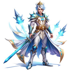 Fototapeta premium knight with sword