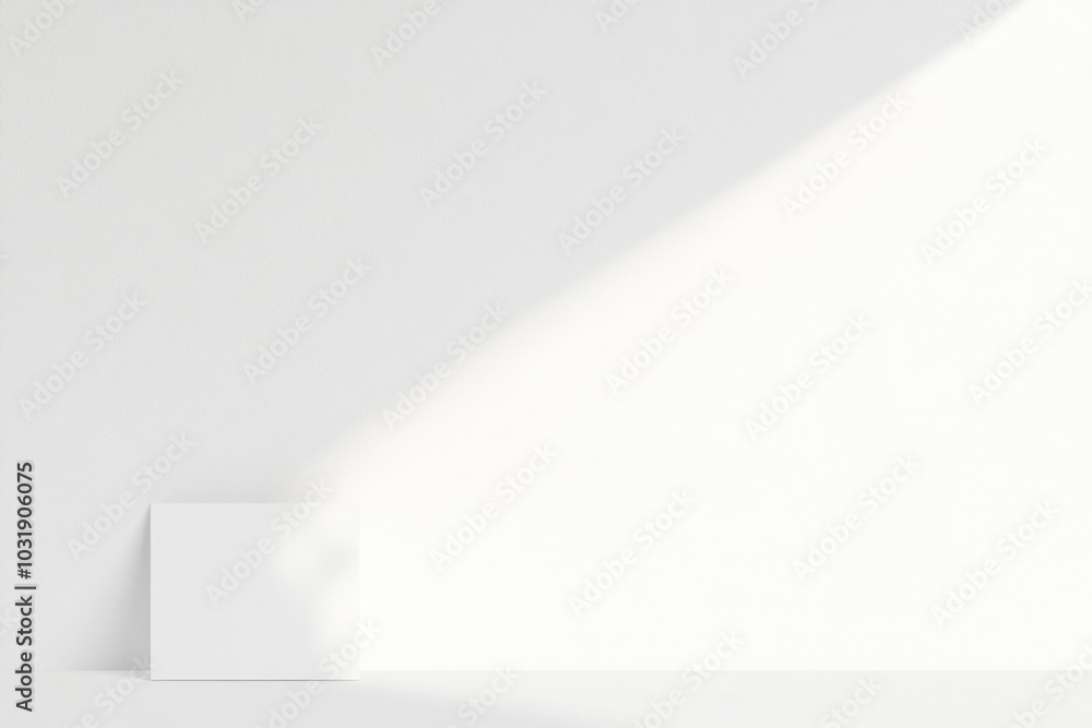Aufkleber minimalistic white background with subtle texture and light gray gradient at the bottom edge, elegan