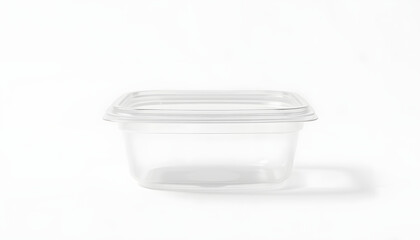 Plastic food container / Plastic food container on white background isolated with white highlights, png