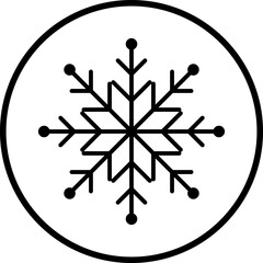 Snowflake icon. Snowflake shape. Christmas Vector image