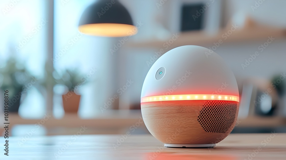 Aufkleber Red Error Indicator Lights Blinking on Digital Smart Home Security Hub Control Panel Device Showing Urgent Malfunction or Alert