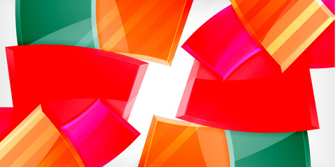 Vector abstract color geometric shapes. Illustration For Wallpaper, Banner, Background, Card, Book Illustration, landing page