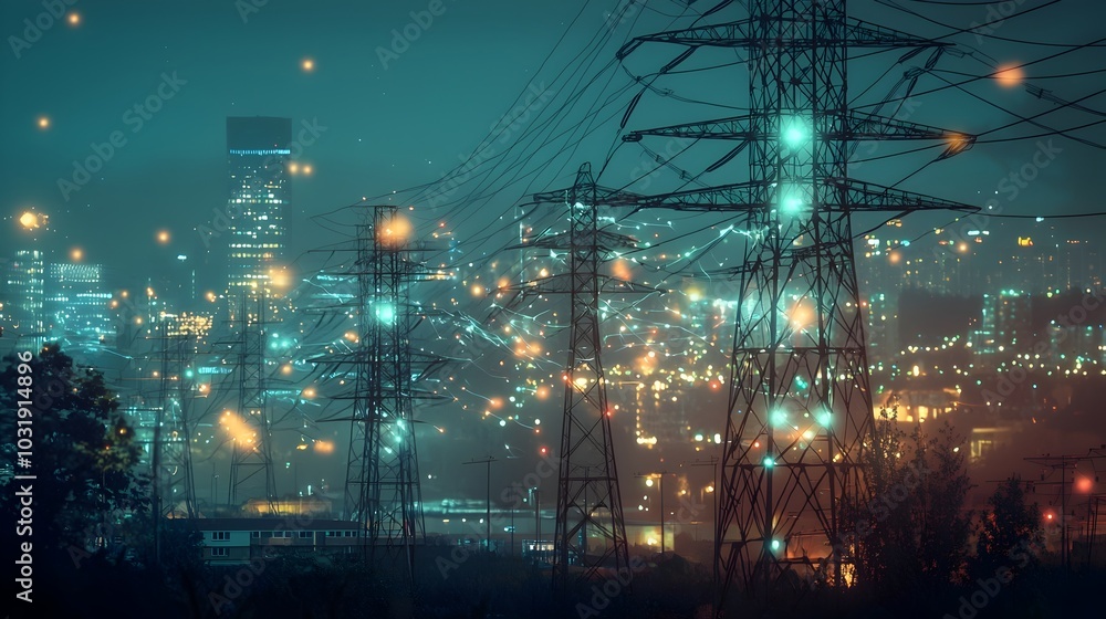Poster quantum powered smart grid optimizing real time city power distribution