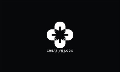 FLOWER TILE Abstract initial monogram letter alphabet logo design