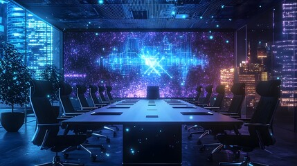Futuristic Quantum Powered Holographic Conference Room for Innovative