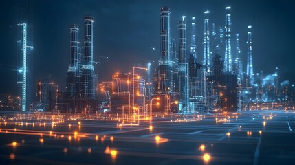 Futuristic Power Plant Connected to Intelligent Smart Grid with Real Time Energy Adjustments