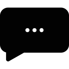 Simple vector icon chat
