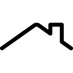 Simple vector icon roof