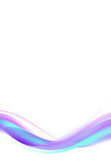 Neon purple curve frame template design element