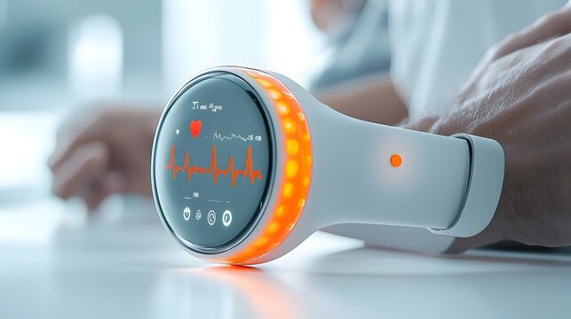 Wearable health sensors designed to track heart rate oxygen levels and other vital signs providing real time biometric data for fitness wellness and personalized healthcare applications