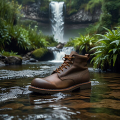 boots in the forest