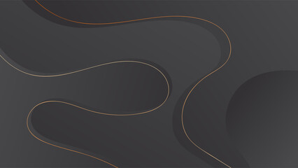 ABSTRACT GRADIENT DARK BACKGROUND WITH HAND DRAWN SHAPES. ORANGE LINES COLOR DESIGN VECTOR TEMPLATE GOOD FOR MODERN WEBSITE, WALLPAPER, COVER DESIGN 