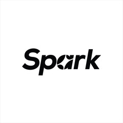 Typography Spark Logo Design Inspiration 