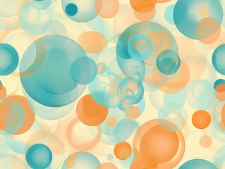 Soft abstract bubble background design with pastel colors and smooth gradients with copy space
