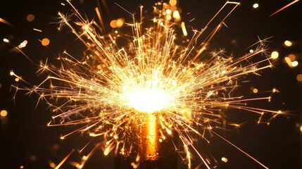 Obraz premium Dazzling Fireworks Explosion in the Night Sky