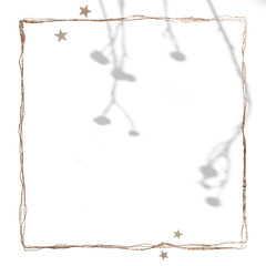 Png shimmery frame flower shadow