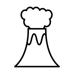 Eruption line icon