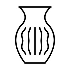 Vase line icon